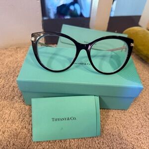 Tiffany & Co. Black Glasses with Silver Accents like New condition 👍
